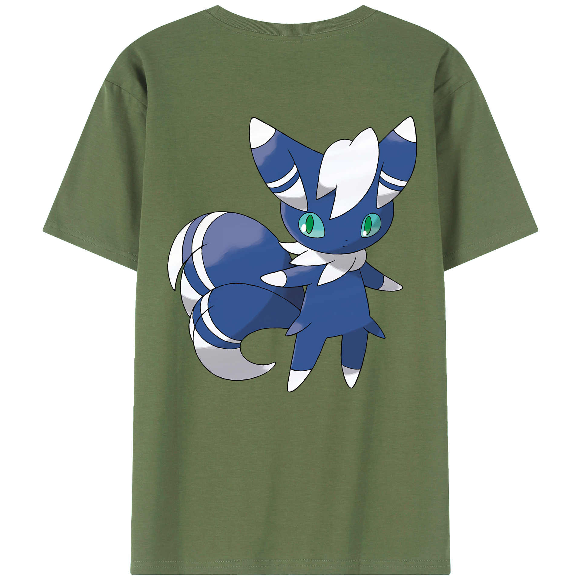 （画像用） ポケットモンスター Pokémon 綿100％ メンズ半袖Tシャツ（バックプリント） 通気性